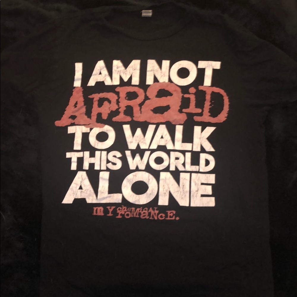 My Chemical Romance black graphic band t-shirt.